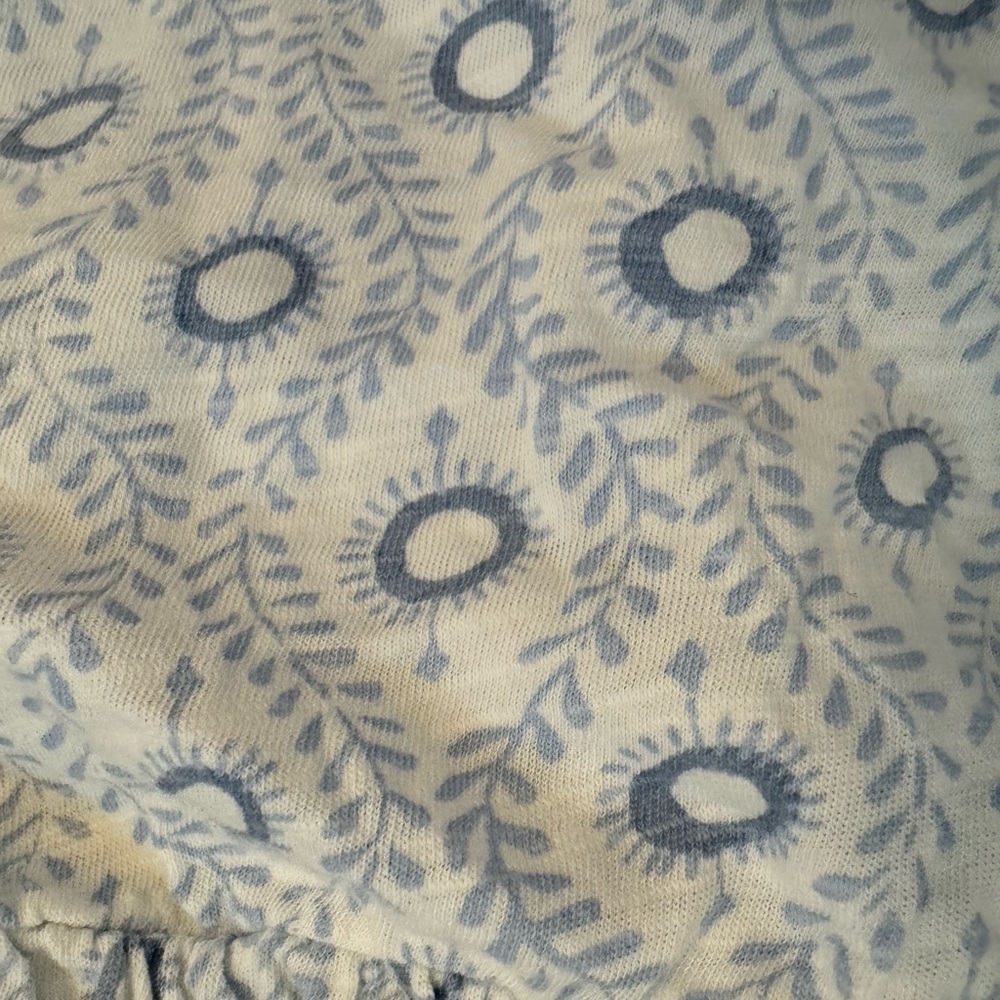 Lucky brand white and blue shirt size small - Picture 3 of 4